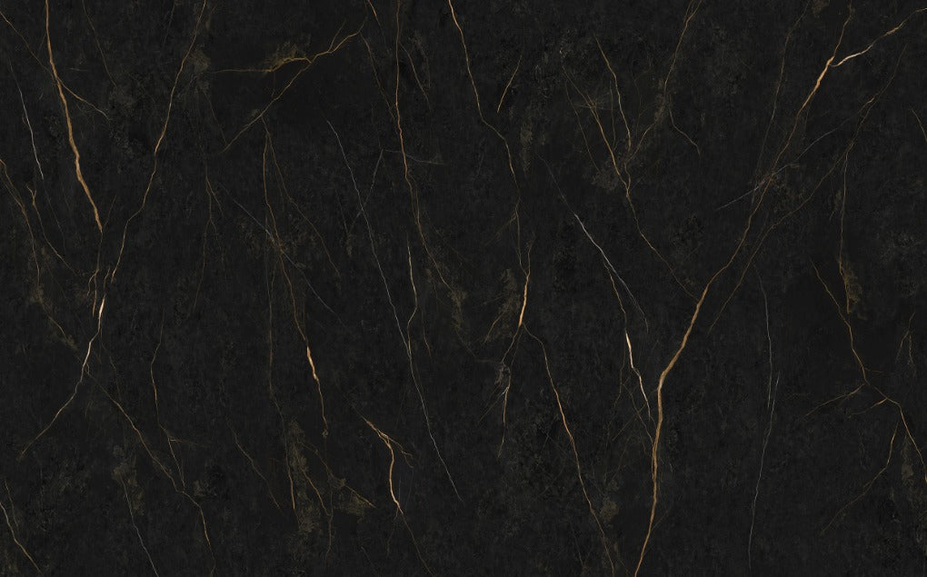 Black Marble-effect SPC wall panel tongue and groove joint details and 100% Waterprrof